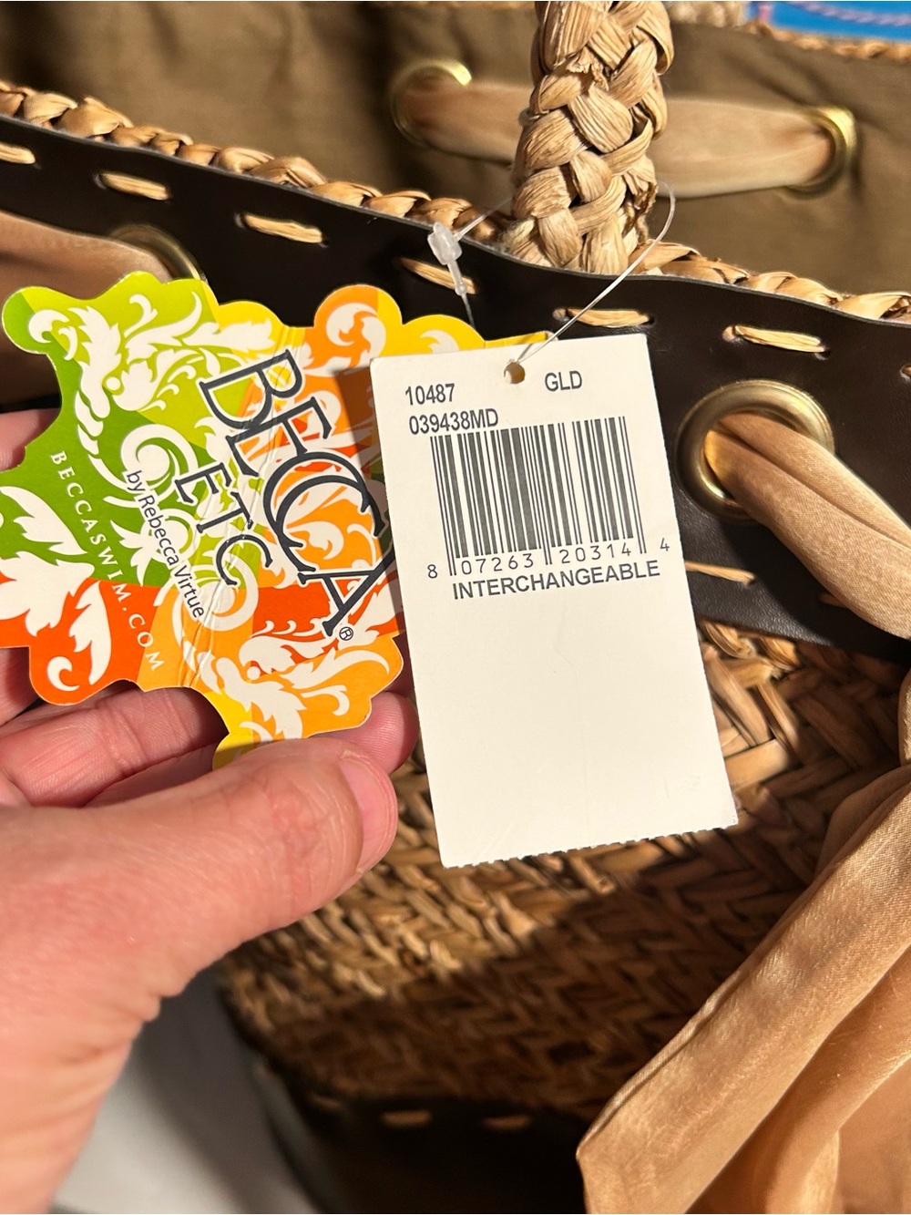 Becca Rafia beach tote - Picture 8 of 8